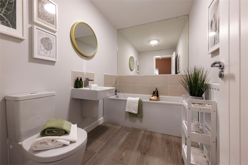 Modern family bathroom